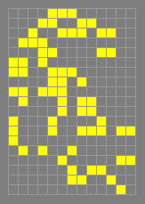 Game of Life pattern ’almost_knightship’