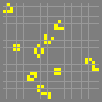 Game of Life pattern ’beehive_stopper’