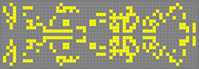 Game of Life pattern ’c;6_spaceship’