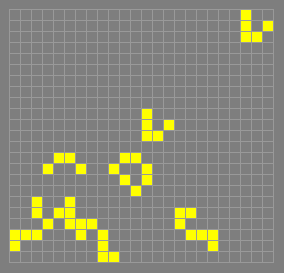 Game of Life pattern ’p4_bumper’