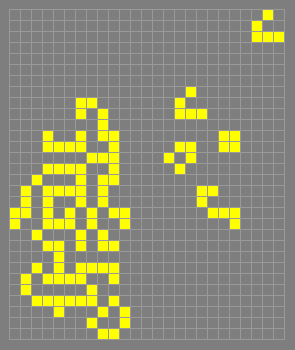 Game of Life pattern ’p7_bouncer’