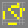 Game of Life pattern ’pulsar_quadrant’