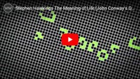 Stephen Hawkings The Meaning of Life (John Conway's Game of Life segment)